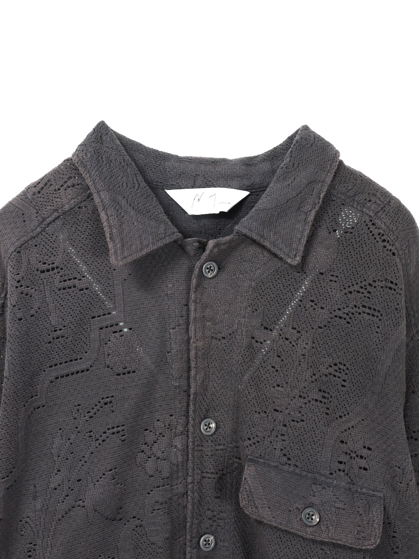 ANCELLM　AGING LACE WORK SHIRT
