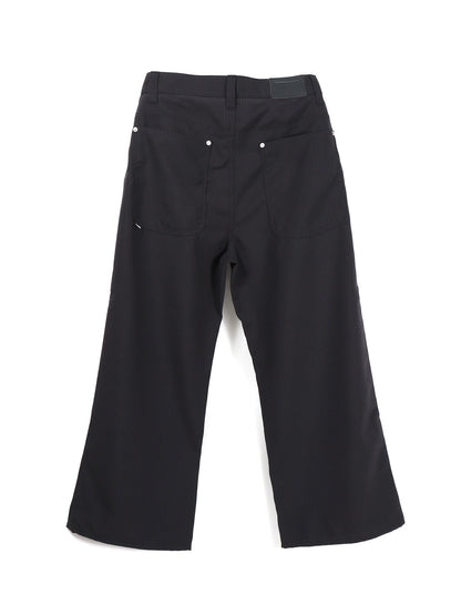 JIEDA　STRIPE WIDE ONE TUCK PANTS