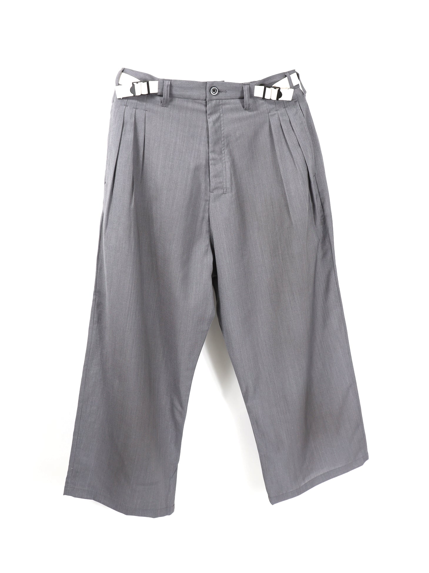 ANCELLM BELTED WOOL SLACKS – KIKUNOBU