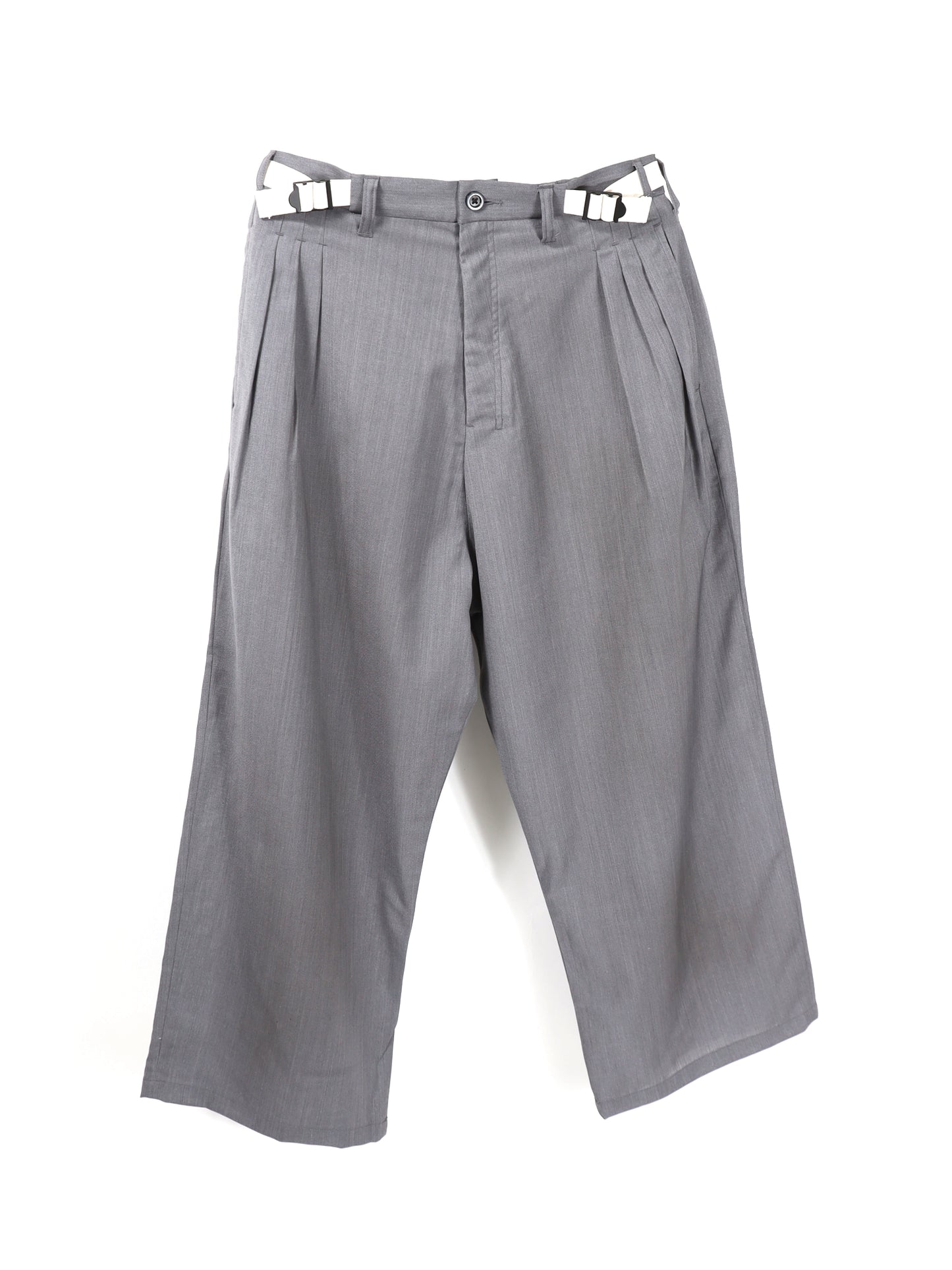 ANCELLM　BELTED WOOL SLACKS