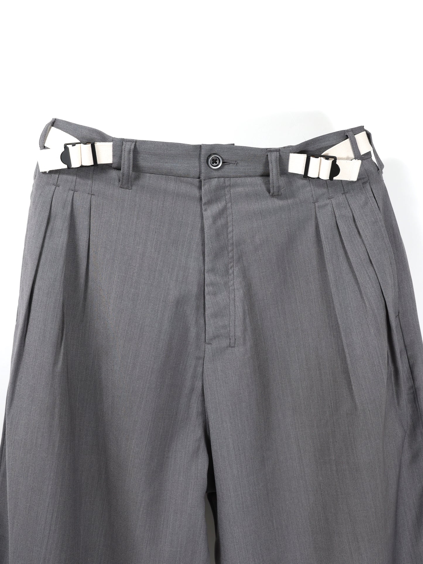 ANCELLM　BELTED WOOL SLACKS