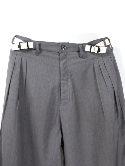ANCELLM　BELTED WOOL SLACKS