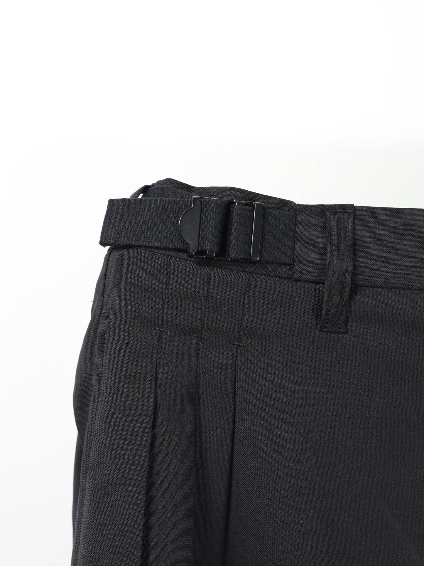 ANCELLM　BELTED WOOL SLACKS
