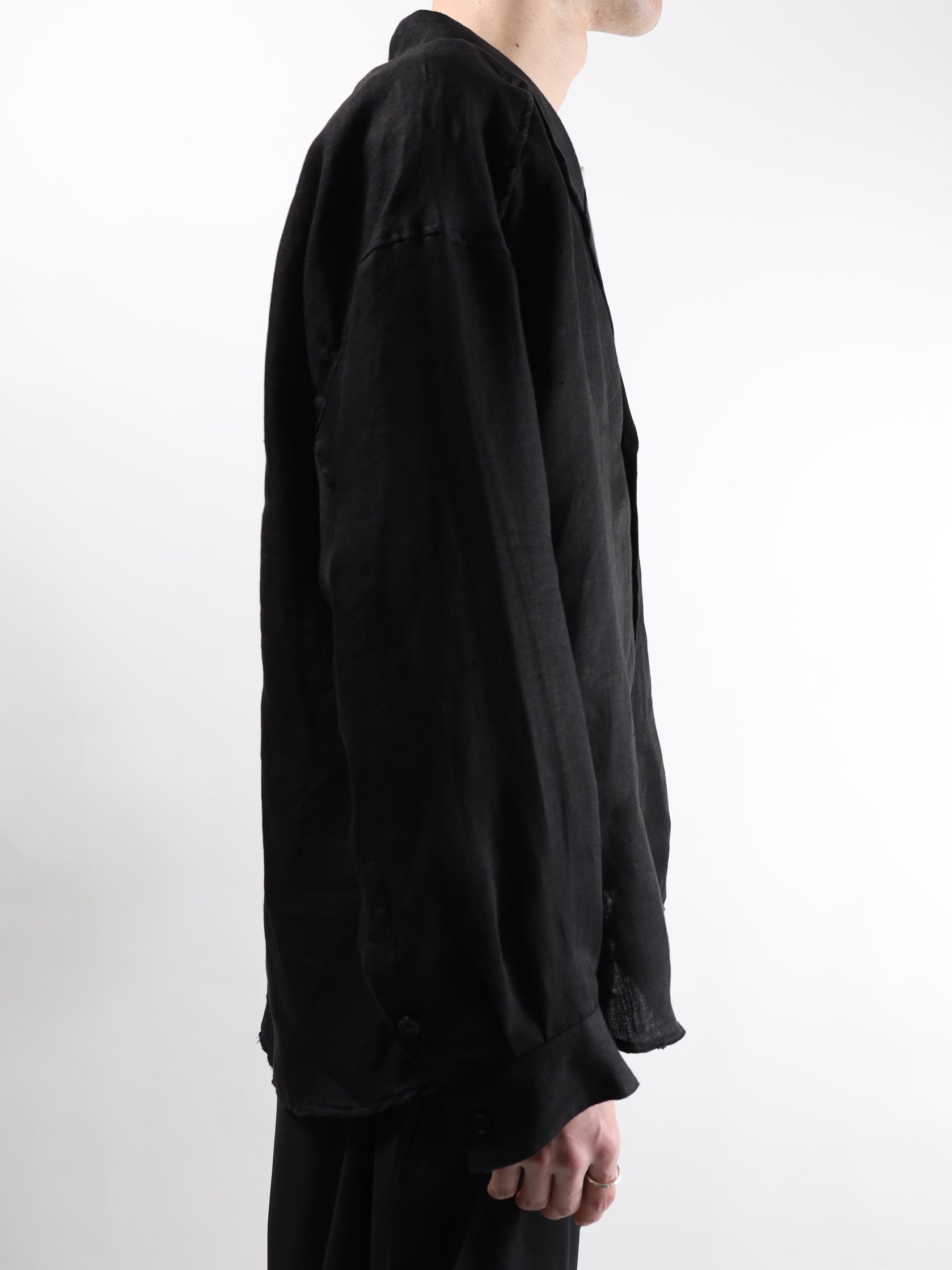 ANCELLM 100/S LINEN TAILORED SHIRT – KIKUNOBU