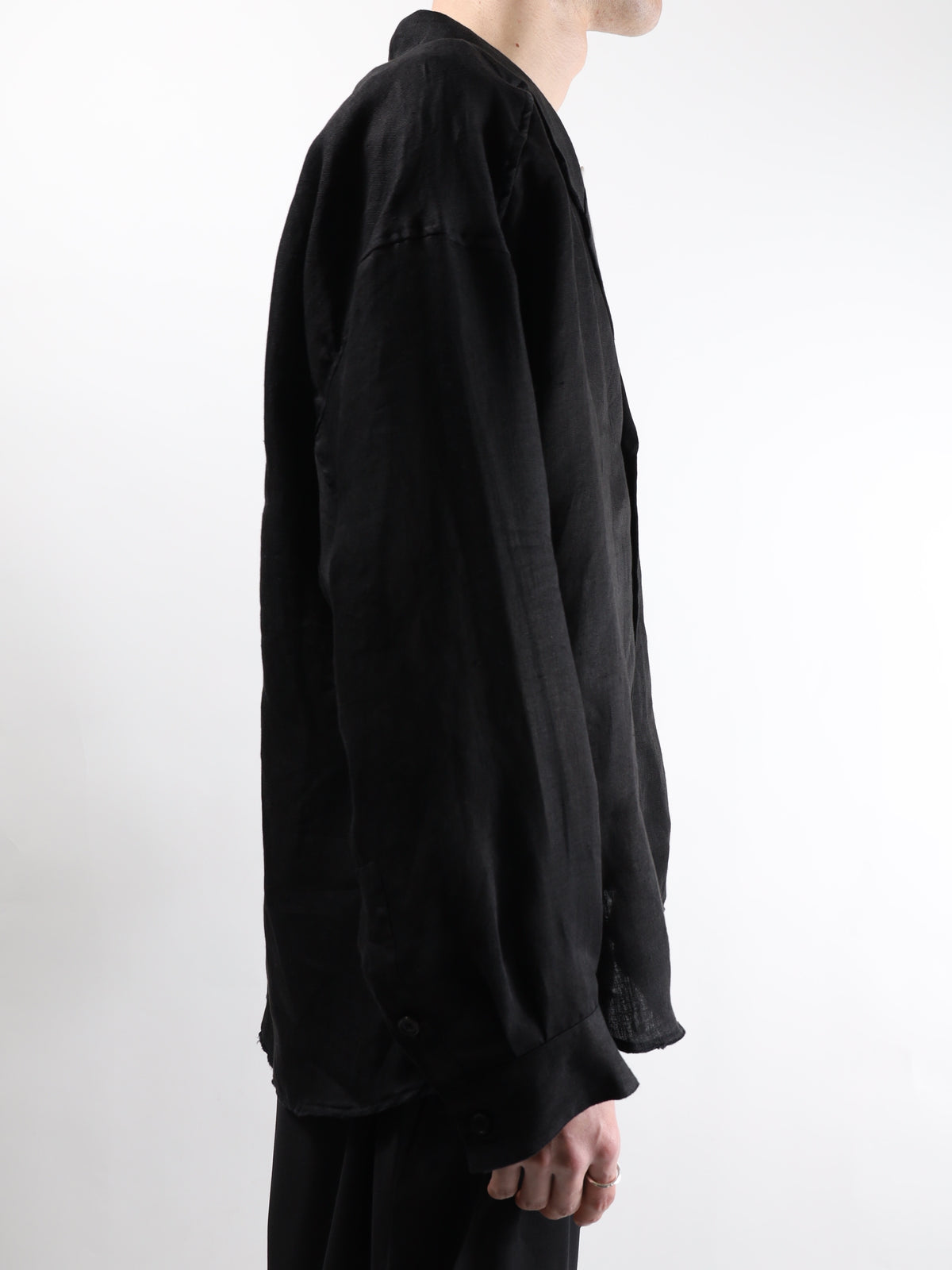 ANCELLM 100/S LINEN TAILORED SHIRT – KIKUNOBU