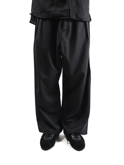 ANCELLM　BELTED WOOL SLACKS