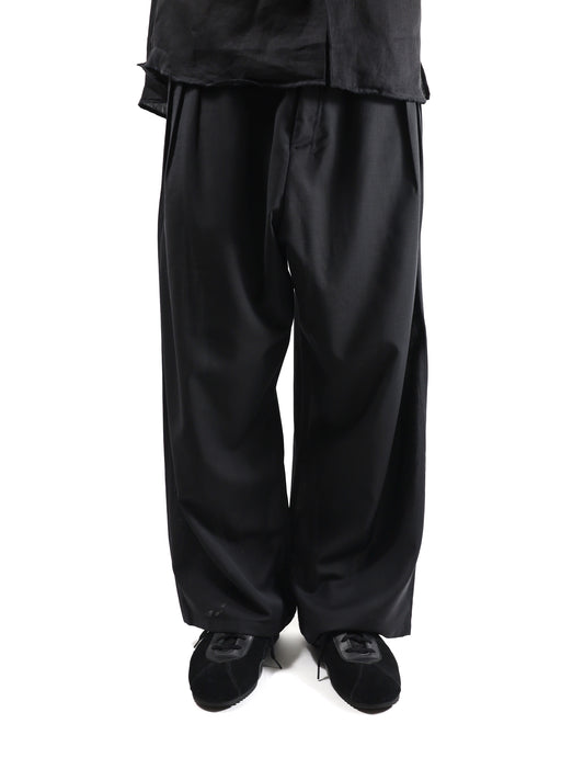ANCELLM　BELTED WOOL SLACKS