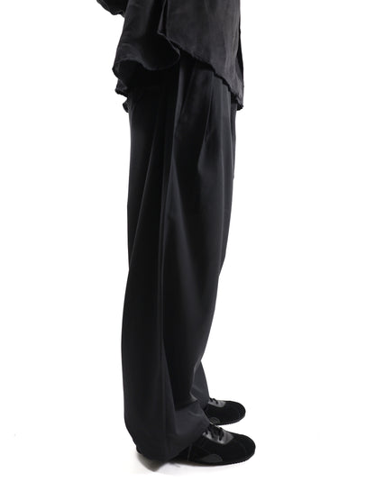 ANCELLM　BELTED WOOL SLACKS
