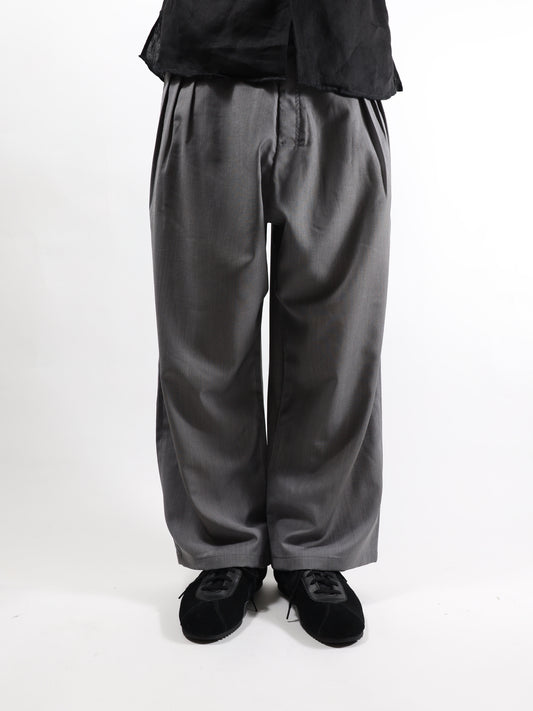 ANCELLM　BELTED WOOL SLACKS