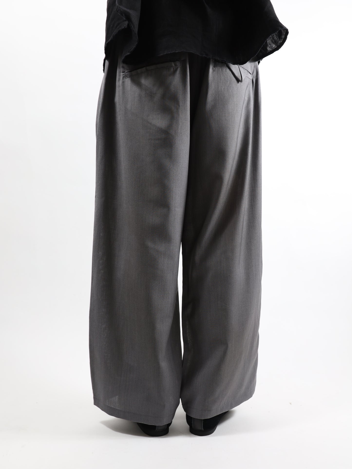 ANCELLM　BELTED WOOL SLACKS