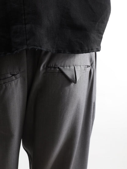 ANCELLM　BELTED WOOL SLACKS