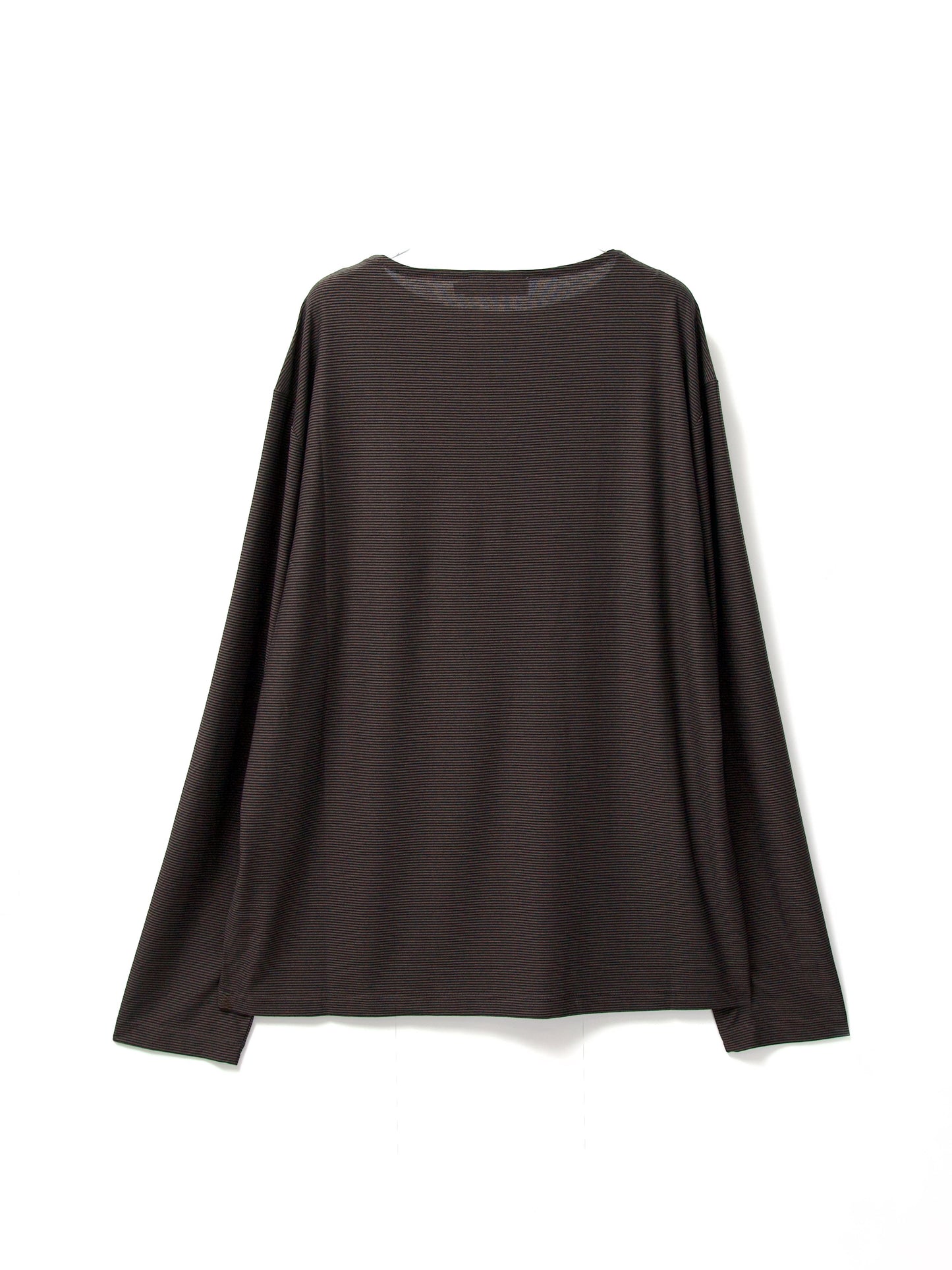 AMOMENTO　STRIPE BOAT NECK LONG SLEEVE