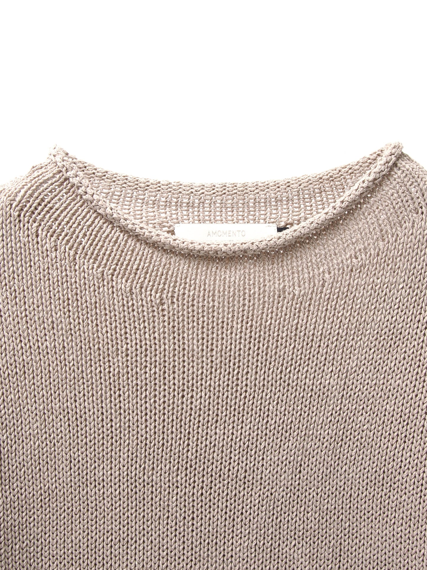 AMOMENTO　PAPER YARN PULLOVER