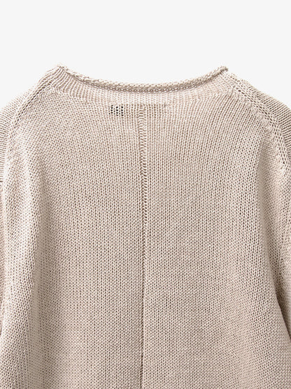 AMOMENTO　PAPER YARN PULLOVER