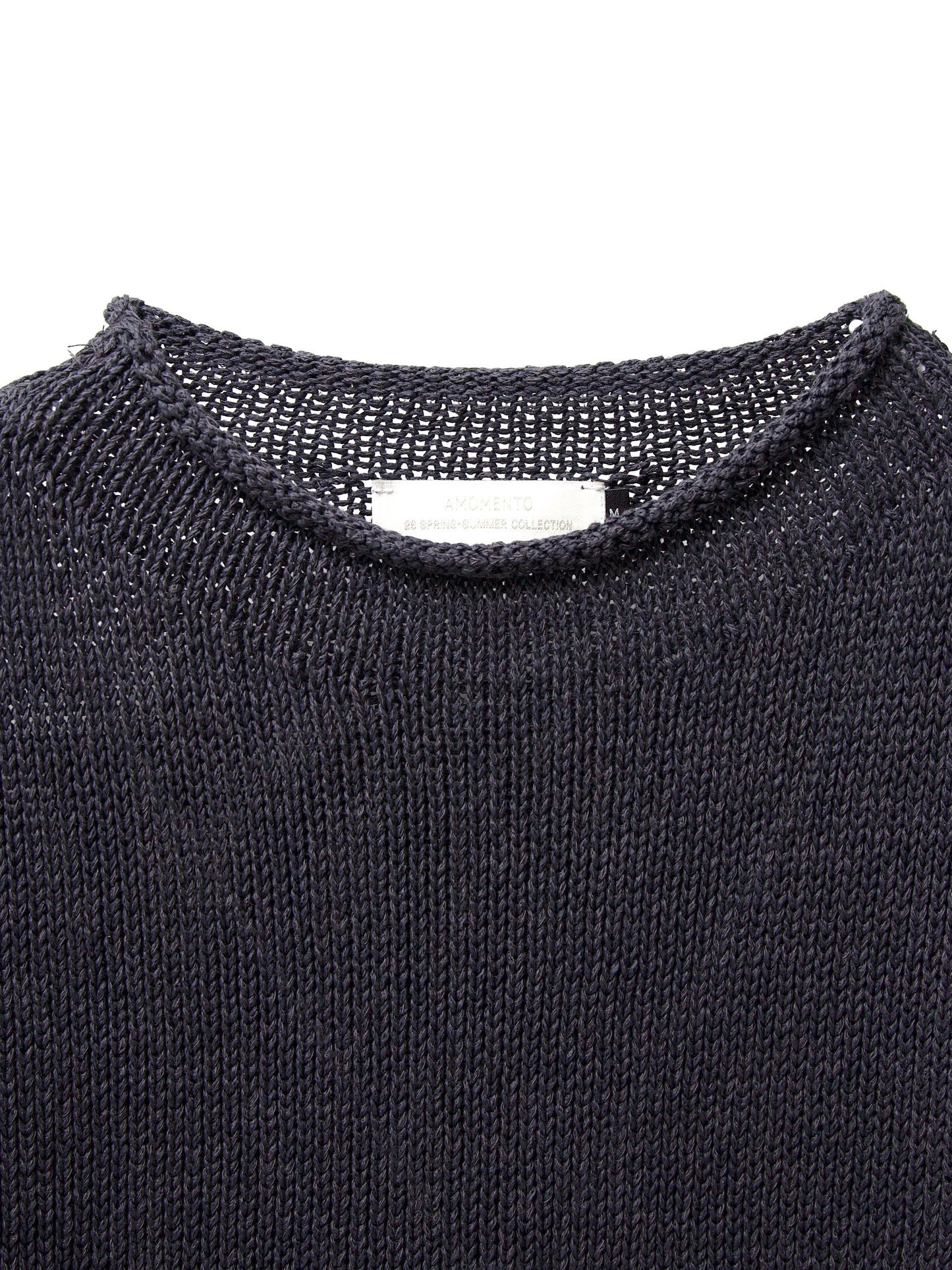 AMOMENTO　PAPER YARN PULLOVER