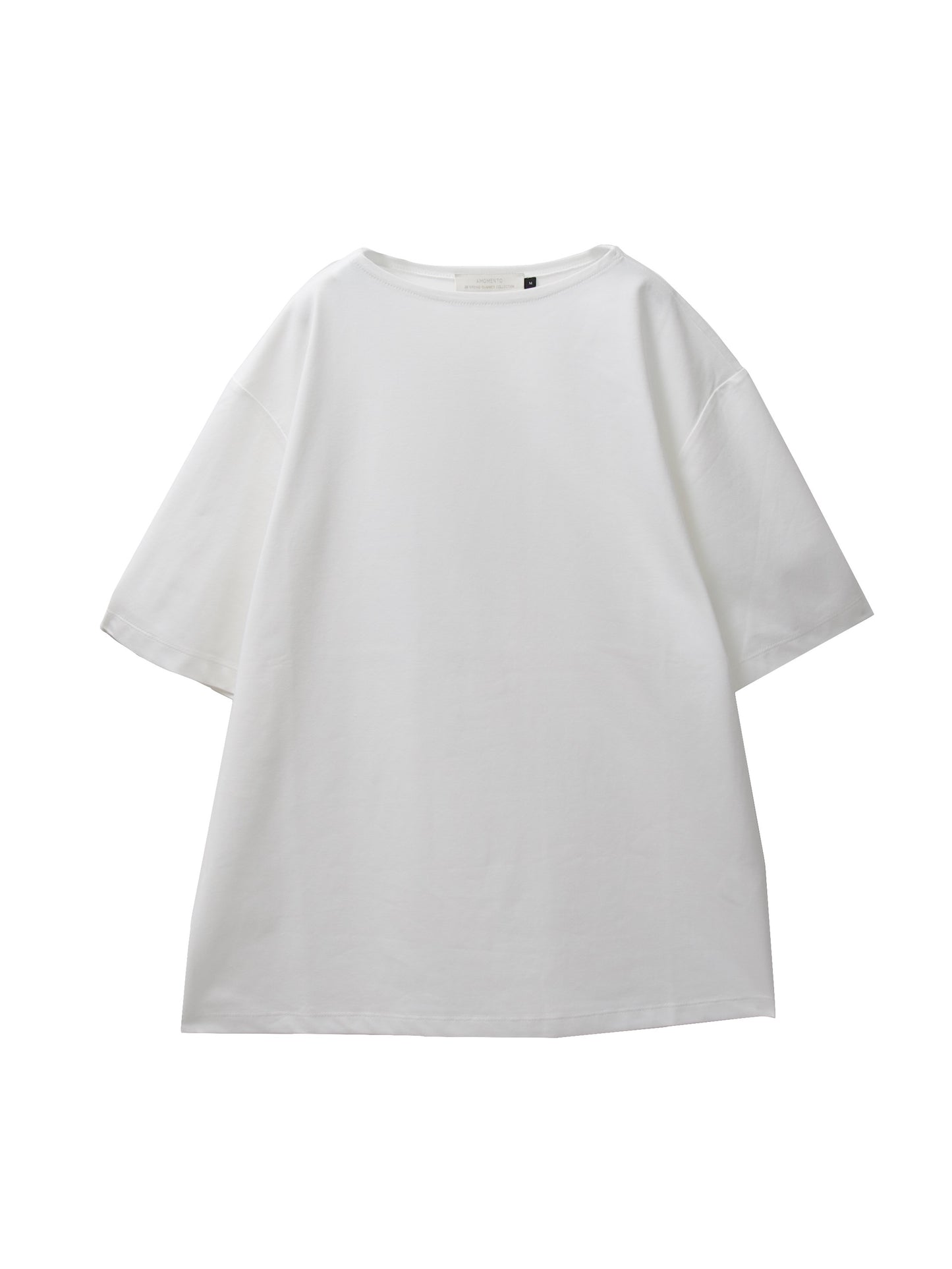 AMOMENTO　BOAT NECK T-SHIRT