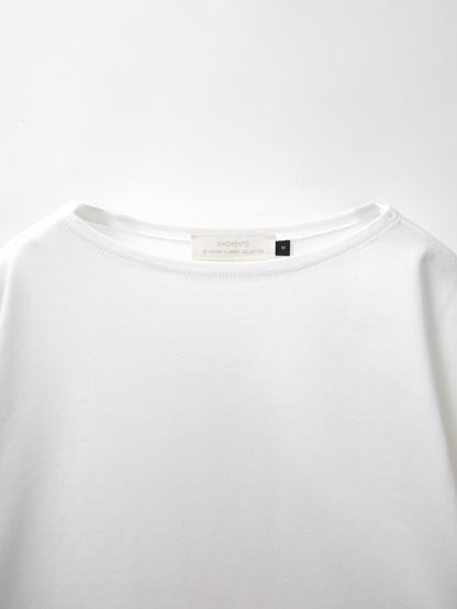 AMOMENTO　BOAT NECK T-SHIRT