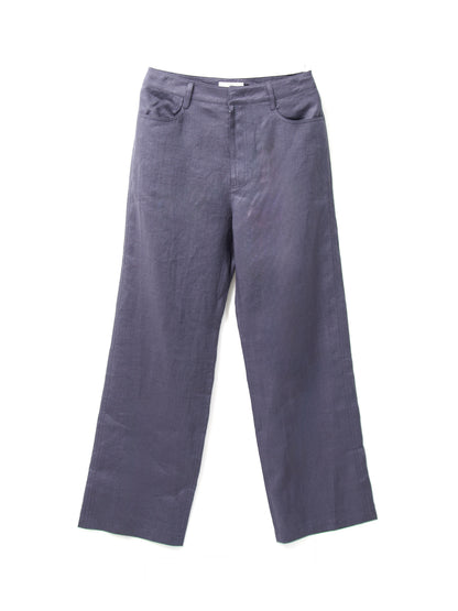 AMOMENTO　LINEN STRAIGHT PANTS