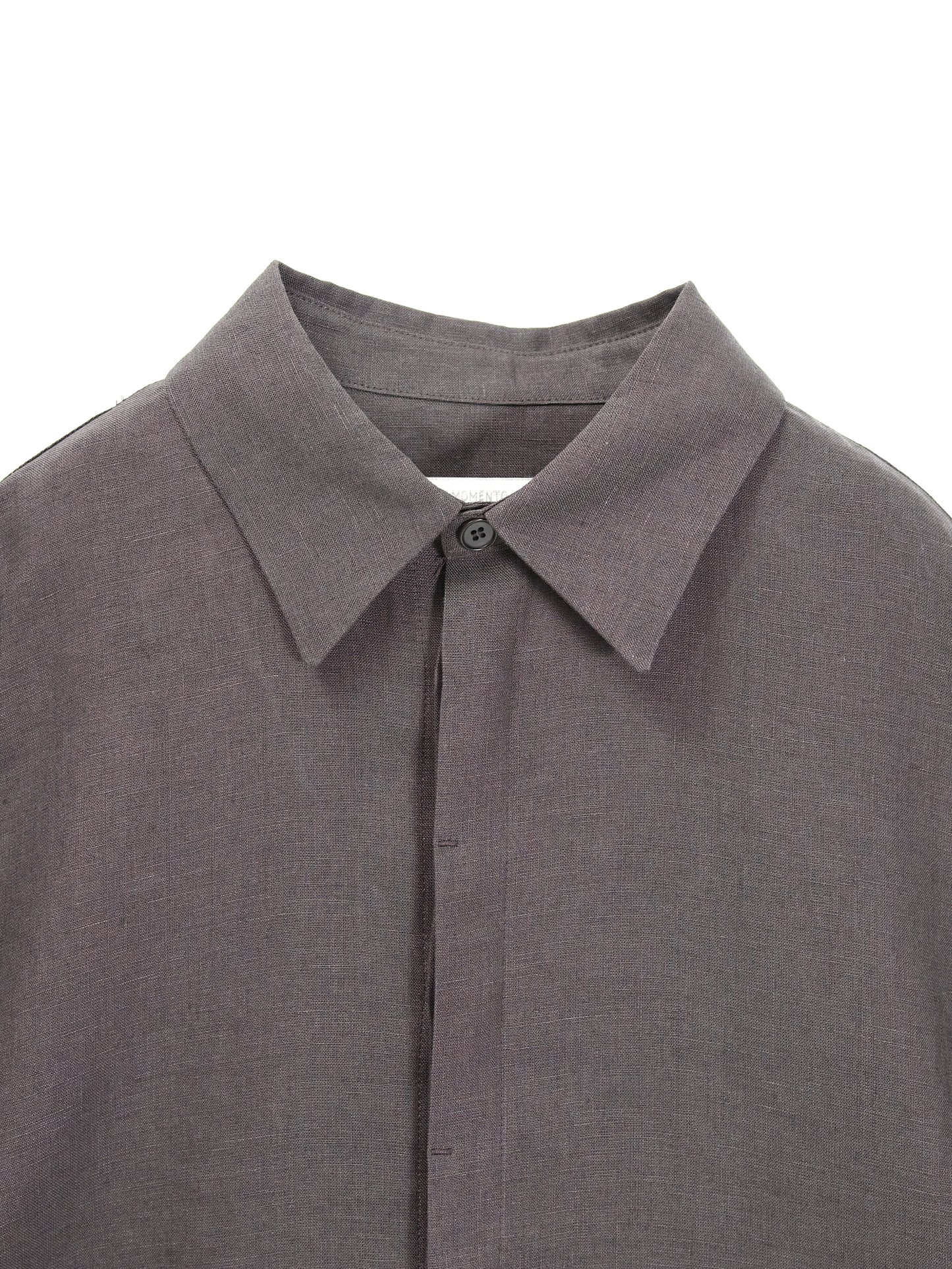 AMOMENTO　LINEN OVERSIZED SHIRT