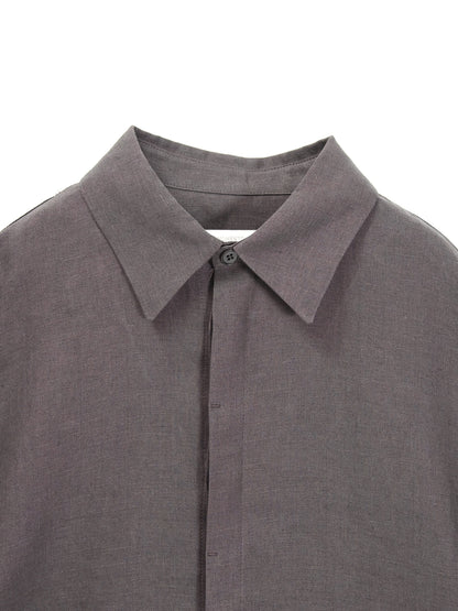 AMOMENTO　LINEN OVERSIZED SHIRT