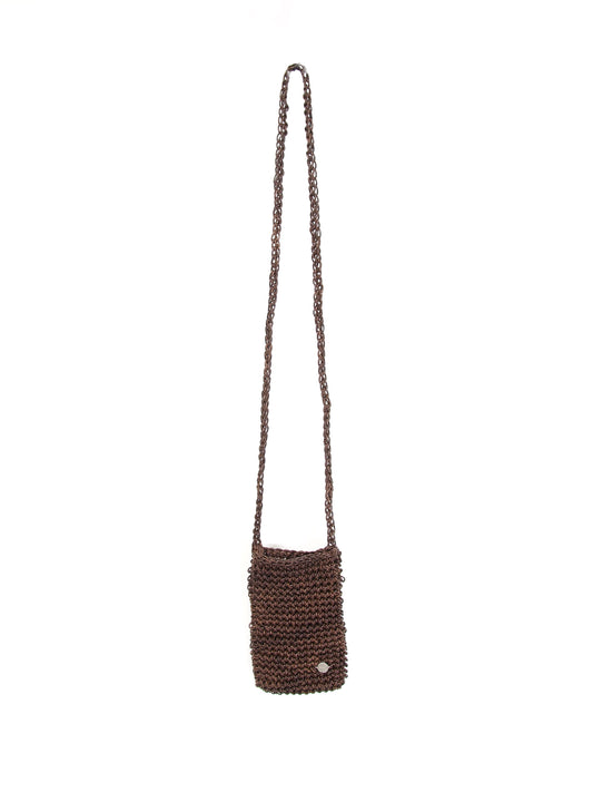 AMOMENTO　MINI HANDMADE LEATHER NET BAG
