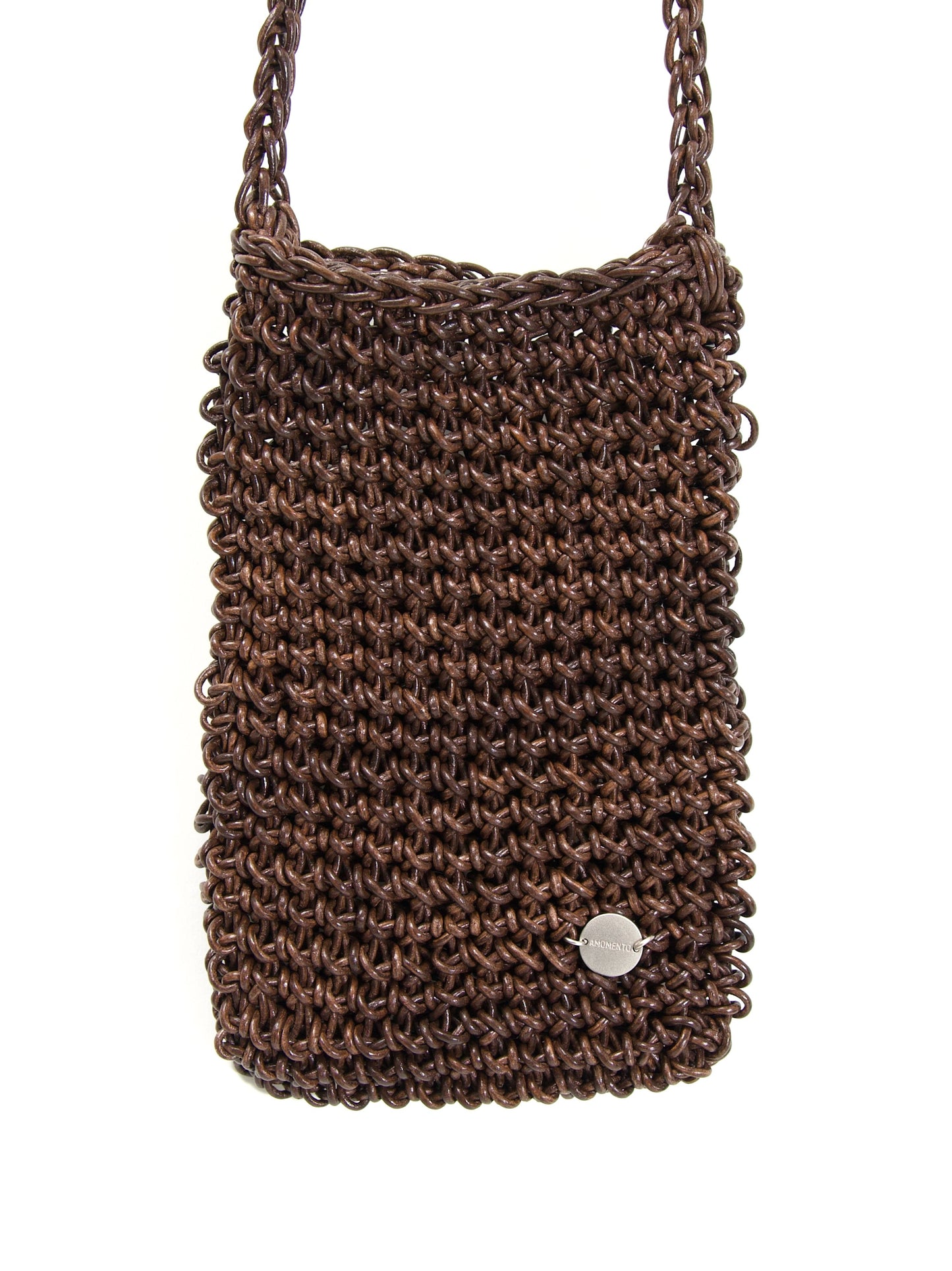 AMOMENTO　MINI HANDMADE LEATHER NET BAG