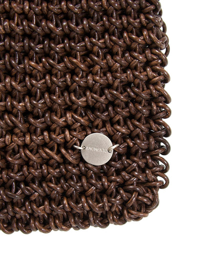 AMOMENTO　MINI HANDMADE LEATHER NET BAG