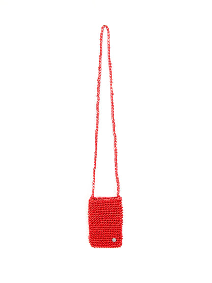AMOMENTO　MINI HANDMADE LEATHER NET BAG