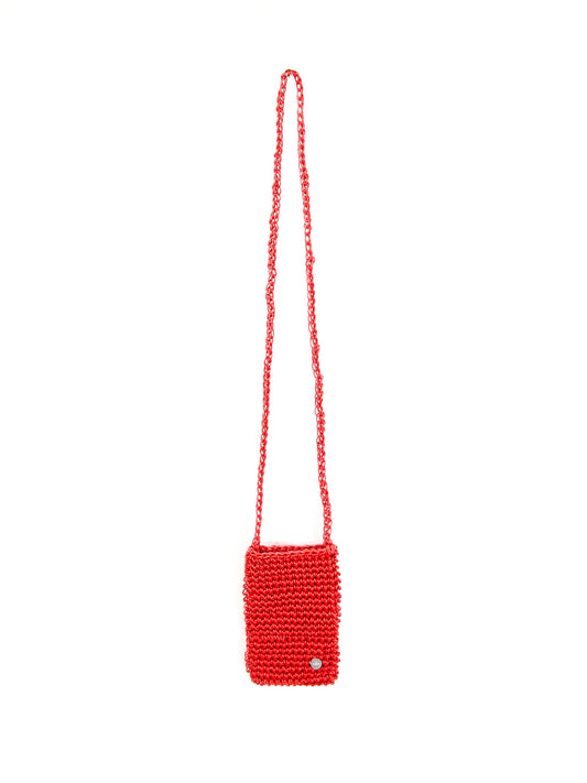 AMOMENTO　MINI HANDMADE LEATHER NET BAG