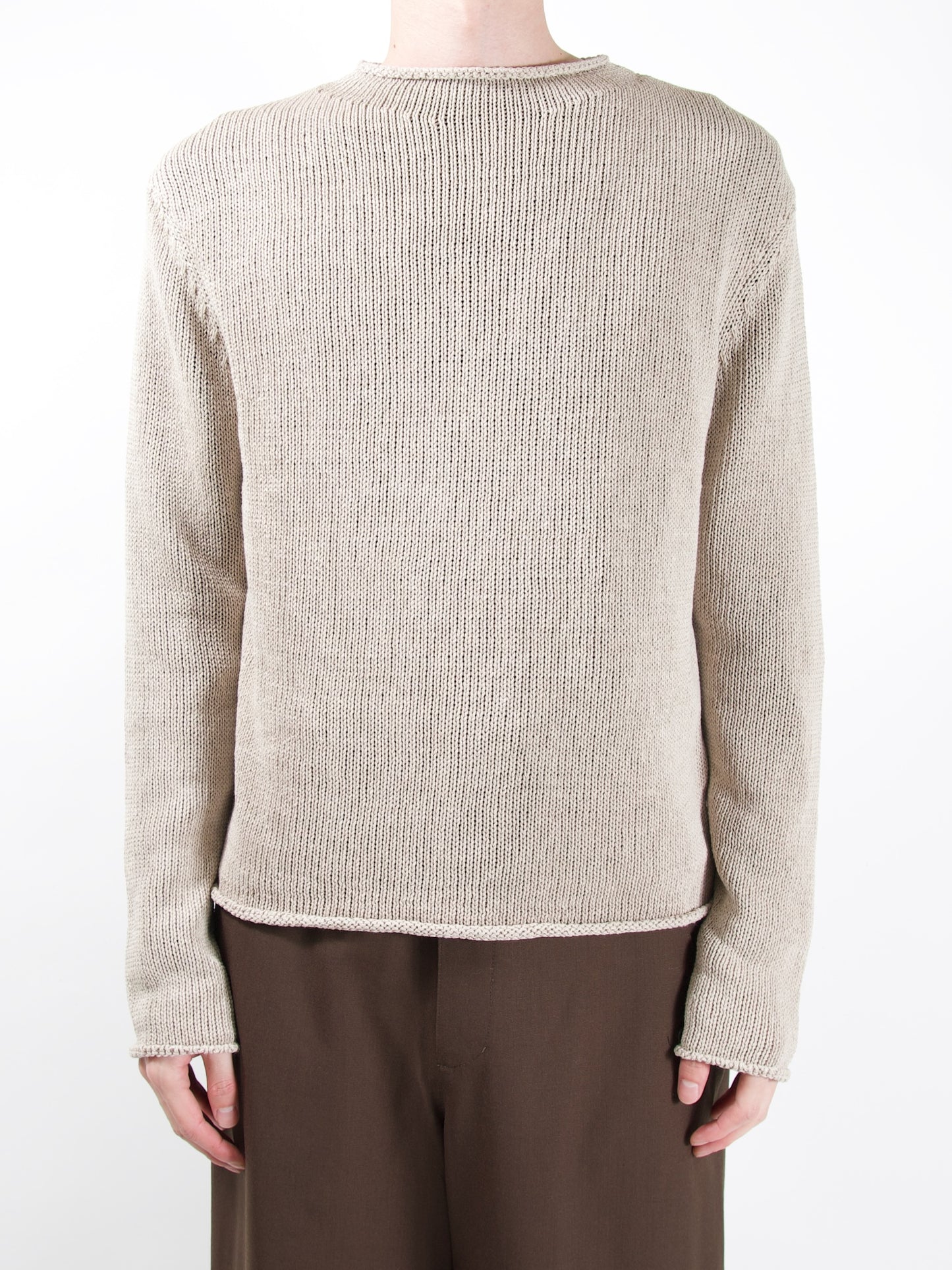 AMOMENTO　PAPER YARN PULLOVER