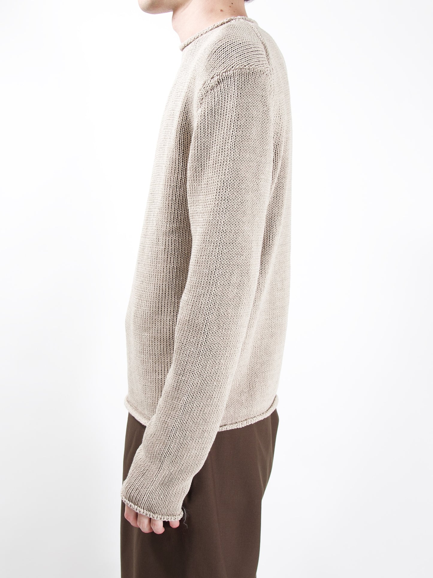 AMOMENTO　PAPER YARN PULLOVER