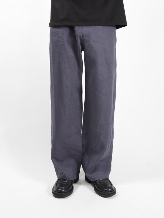 AMOMENTO　LINEN STRAIGHT PANTS