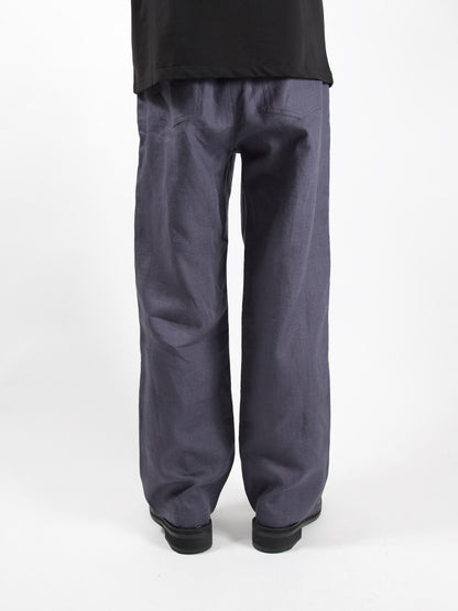 AMOMENTO　LINEN STRAIGHT PANTS