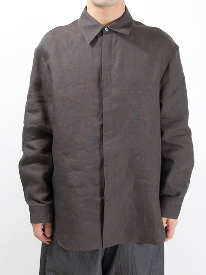AMOMENTO　LINEN OVERSIZED SHIRT