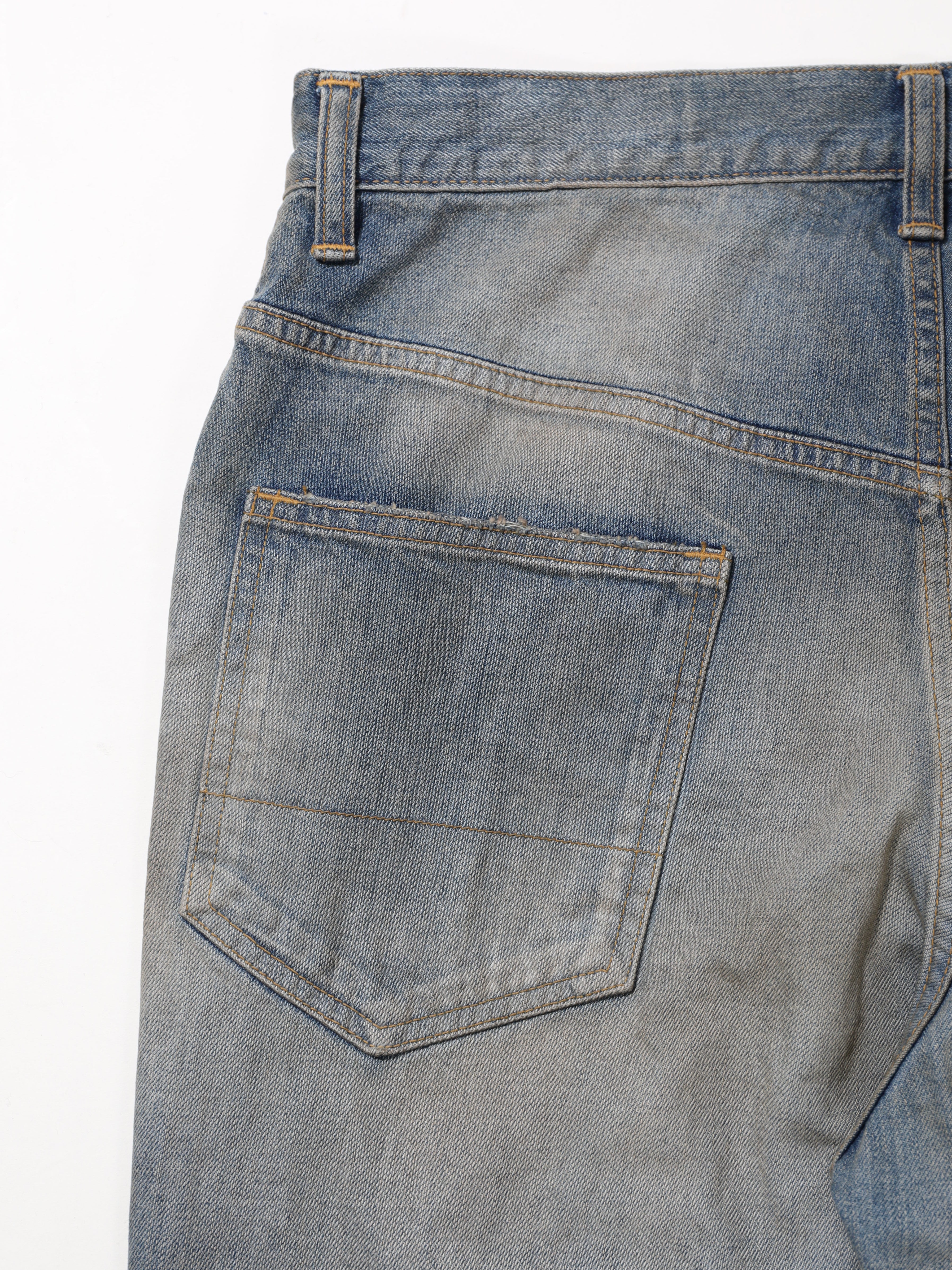 ANCELLM SHOE-CUT DENIM PANTS – KIKUNOBU