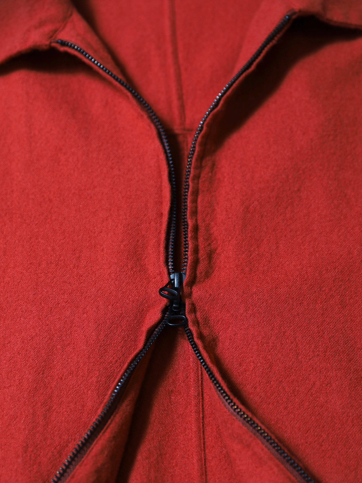 ANCELLM　SHRINK WOOL ZIP-UP SHIRT JACKET