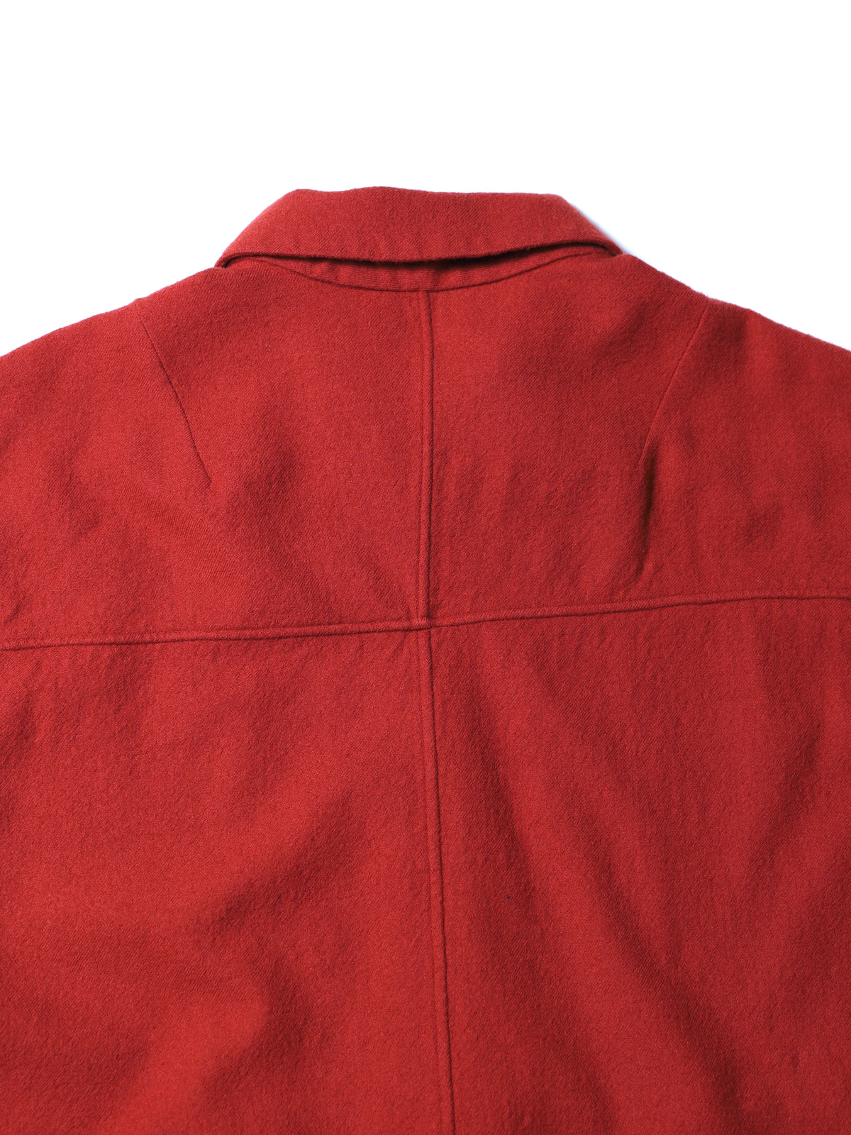 ANCELLM　SHRINK WOOL ZIP-UP SHIRT JACKET