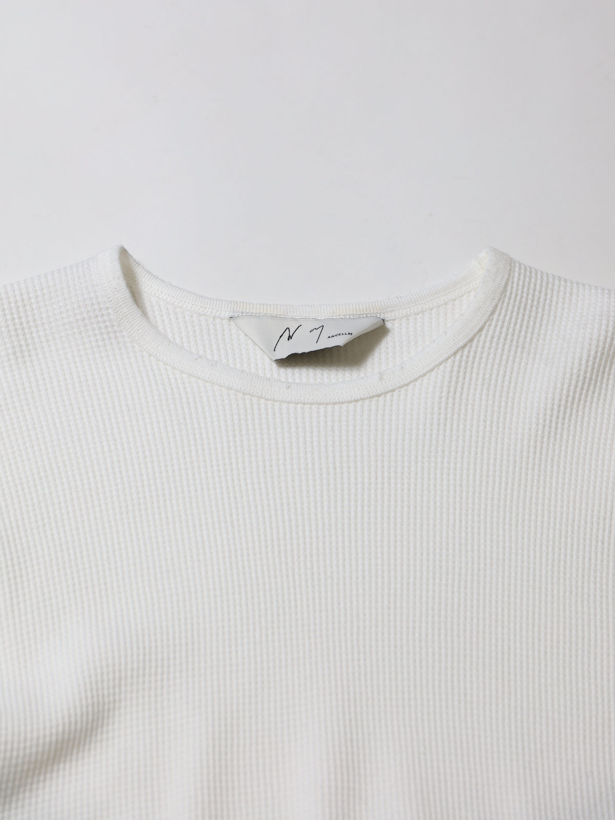 ANCELLM　DAMAGE WAFFLE CREW LS