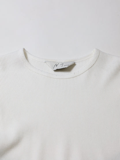 ANCELLM　DAMAGE WAFFLE CREW LS