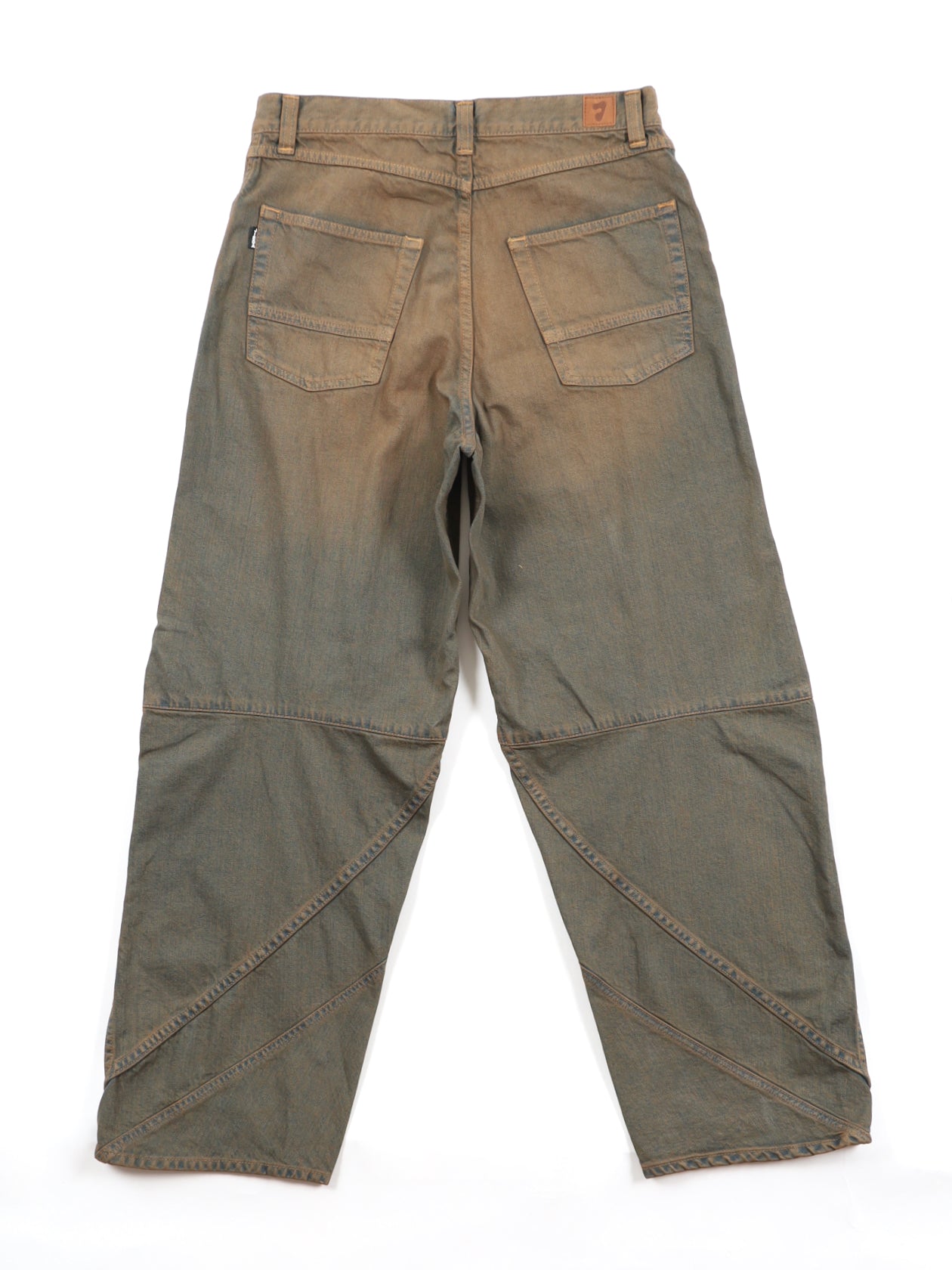 SWITCHING BAGGY DENIM PANTS