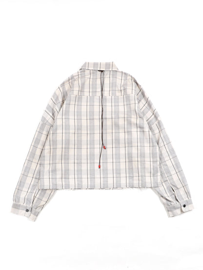 C/R CHECK SHORT ZIPUP SHIRT JACKET