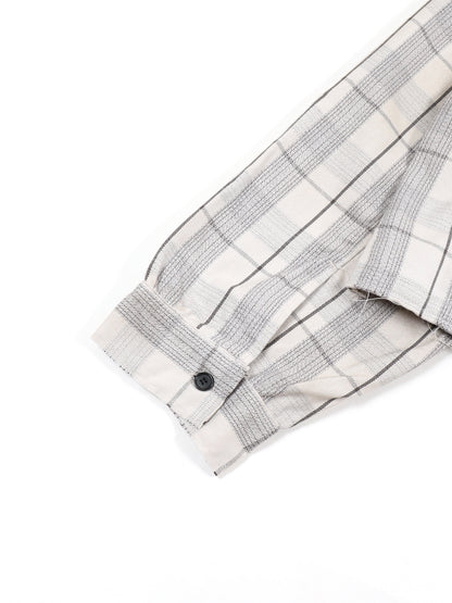 C/R CHECK SHORT ZIPUP SHIRT JACKET
