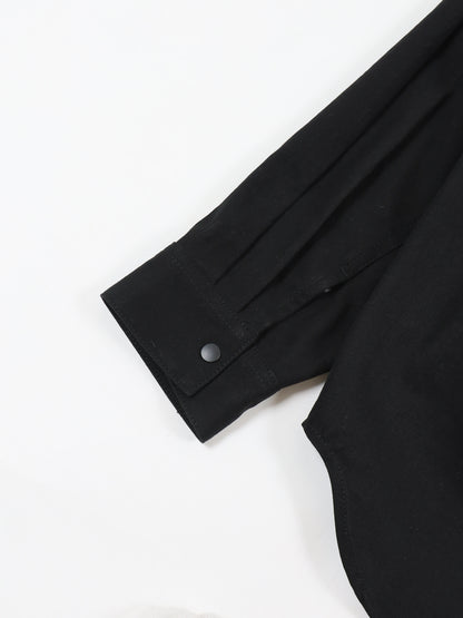 HARD WASHED COTTON SHIRT JACKET