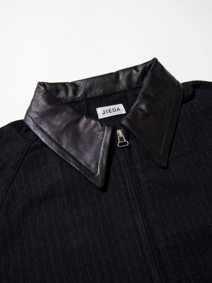 JIEDA　LEATHER COLLAR SHORT JACKET