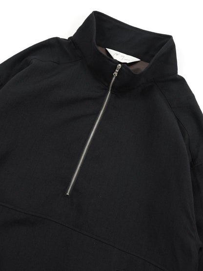 WOOL HALF ZIP PULL OVER SHIRT