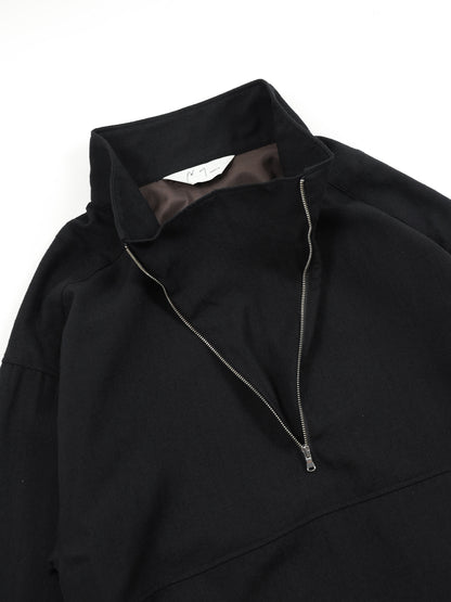 WOOL HALF ZIP PULL OVER SHIRT