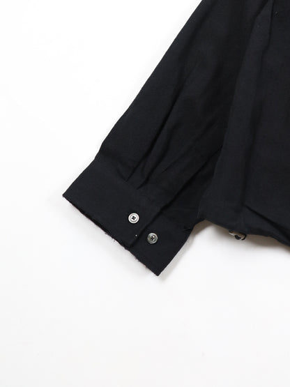 WOOL HALF ZIP PULL OVER SHIRT