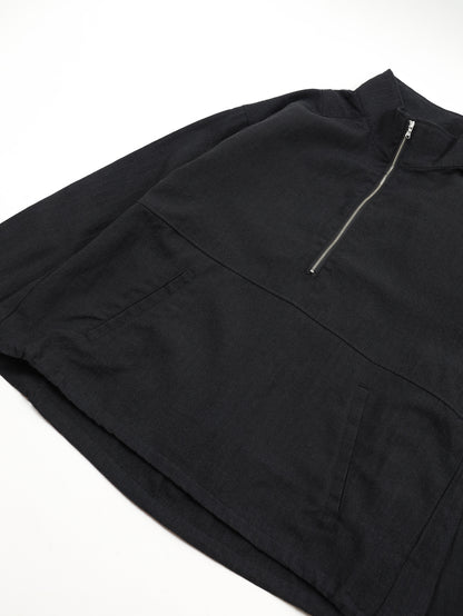 WOOL HALF ZIP PULL OVER SHIRT