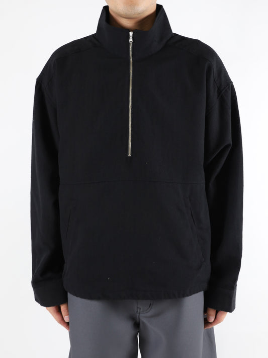 WOOL HALF ZIP PULL OVER SHIRT