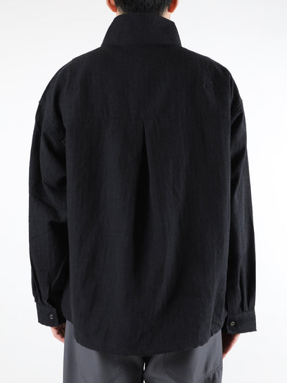 WOOL HALF ZIP PULL OVER SHIRT